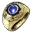 Wiedźmin - Biżuteria - Złoty pierścień z szafirem