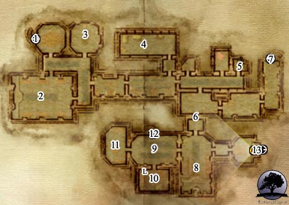 cRPG - Dragon Age: Początek - Solucja - Zamek Redcliffe, poziom główny