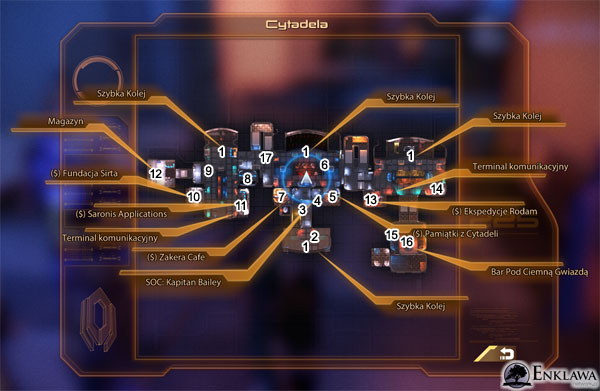 Gry cRPG - Solucja i poradnik - Mass Effect 2 - Eksploracja - Cytadela