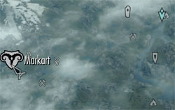 Gry cRPG - Solucja i poradnik - TES V: Skyrim - Różne - Sprawy wiedźmokruków - Jaskinia Urwiska Ślepców, mapa