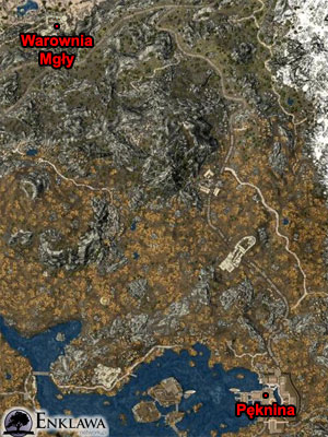 Gry cRPG - Solucja i poradnik - The Elder Scrolls V: Skyrim - Różne - Strażnica Mgły - Strażnica Mgły, mapa
