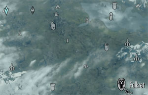 Gry cRPG - Solucja i poradnik - TES V: Skyrim - Towarzysze - Honor krwi - Sabat Glenmoril, mapa