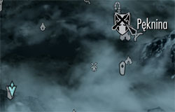 Gry cRPG - Solucja i poradnik - TES V: Skyrim - Zadania poboczne - Skrucha - Wieża Mrocznego Światła, mapa